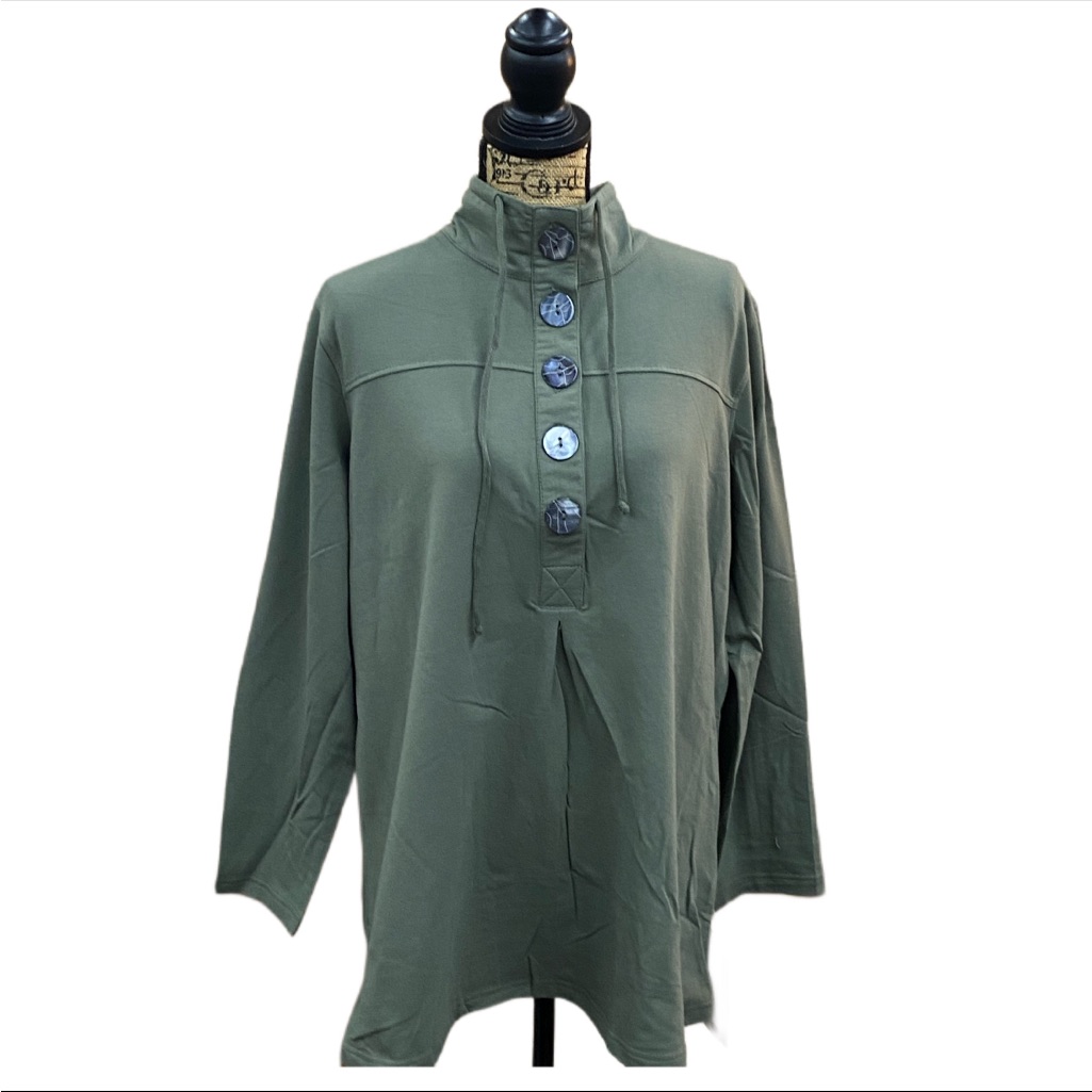 Green Pullover Top